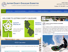 Tablet Screenshot of leitrimchildcare.ie
